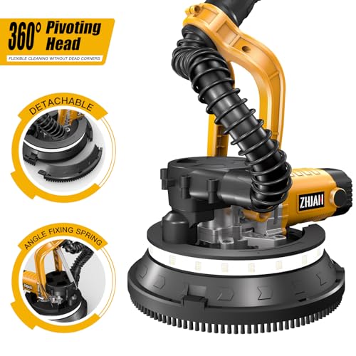 Zhjan Heavy Duty Drywall Sander(880W) With Vacuum thumb #5