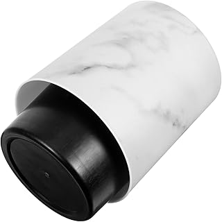 LIOOBO 大理石柄卓上ゴミ箱 小型デスクトップ用カウンタートップゴミ箱 バスルーム キッチン オフィス向け収納用品