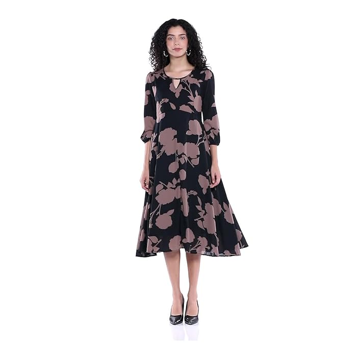 navy blue dress for baby girl Buy Harpa Women's A-Line Dress at Amazon.in main image 1