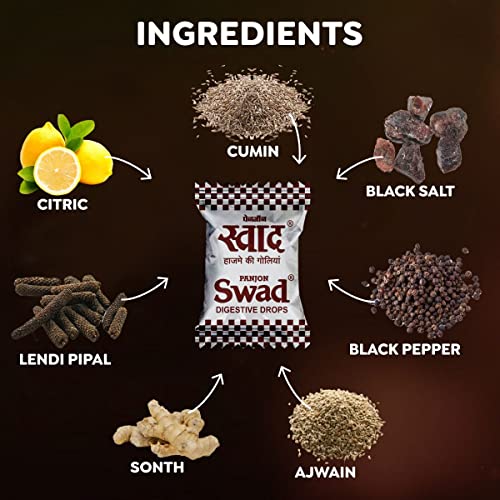 Image of Swad Chocolate Candy Packs (Swad Original) 6 x 25 Toffees (Original, Pack of 1)