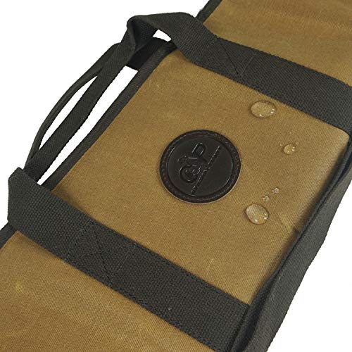 Tas Trost Portable 52Inch Padded Shotgun Case Magazine Storage , Leather And Cotton Canvas Shotgun Gun Carry Bag Adjustable With Handle (Khaki) #TOP4