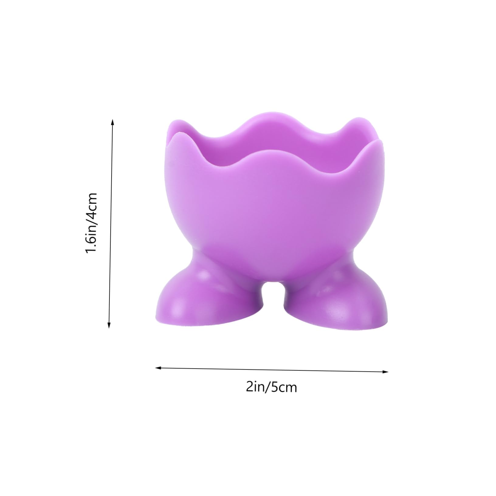 COLLBATH 5pcs Silicone Egg Holder Soft Boiled Egg Stand Cups for Egg Cup Holder Boiled Egg Cups Double Egg Cups Poached Egg Maker Egg Holder Cup Egg Container for Refrigerator Egg Rack