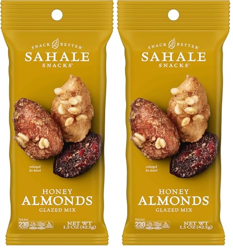 Image of Sahale Snacks Honey Almonds Glazed Mix, 1.5 Ounces (Pack of 36)