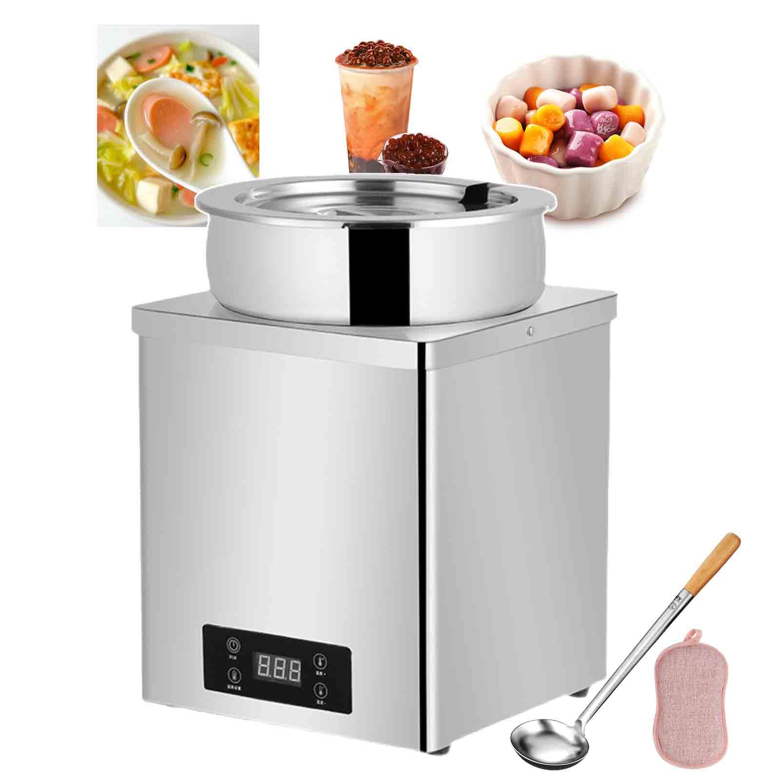 YXZQLOZ Electric Soup Warmer Pot for Taro Balls & Tapioca Pearls, 3L/7L Capacity, Touch Control, Temperature 30-100°C, for Home & Catering (A 7L)