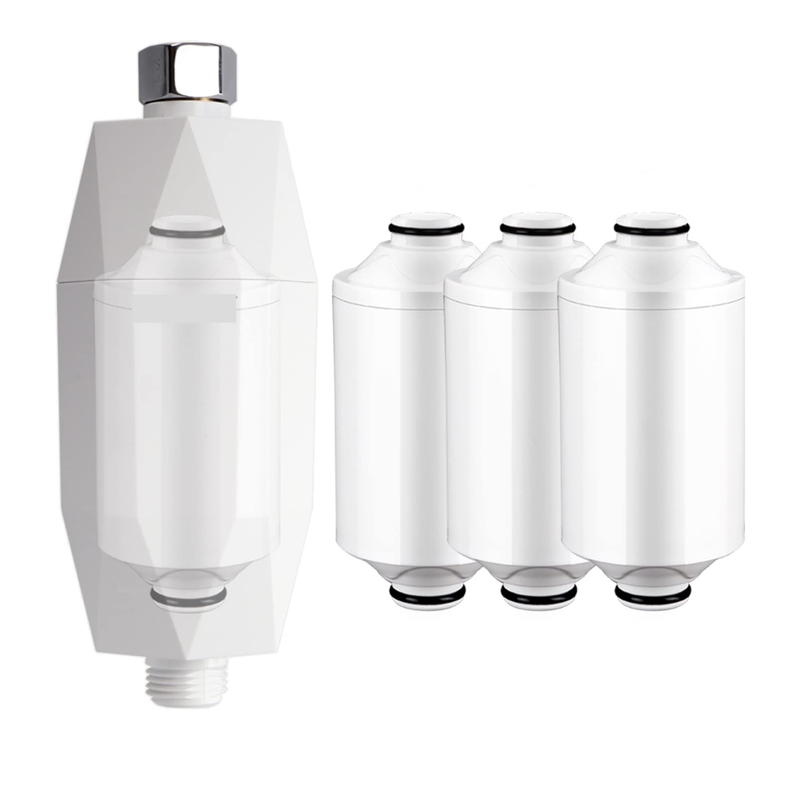 Dcdcd 1Xhost And 4Xfilter Vitamin C Revitalizing Shower Water Filter - Reduces Dry Itchy Skin, Dandruff, Eczema, Dramatically Improves Skin, Hair
