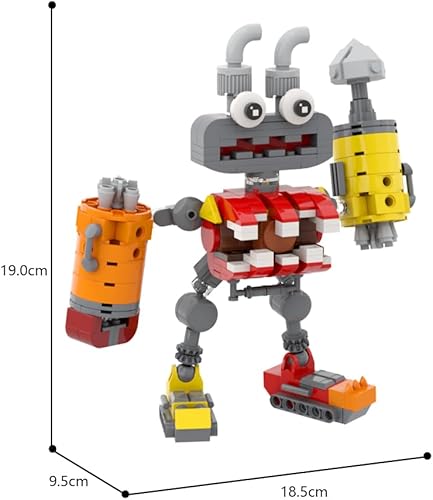 Miniatura 4 de Epic Level Monster Wubbox - Juego de bloques de construcción de figuras de acción cantando, juguetes creativos, coleccionables, cumpleaños, adecuado