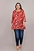 Fashion Zest Women’s Rayon Blue Short Kurti/Top/Tunic | Ultra Plus Size (8XL) | Formal & Office Wear | Stylish & Comfortable | CH223 (Red)