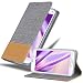 Produktbild Cadorabo Hülle für Samsung Galaxy S5 / S5 NEO in HELL GRAU BRAUN - Handyhülle mit Magnetverschluss, Standfunktion und Kartenfach - Case Cover Schutzhülle Etui Tasche Book Klapp Style