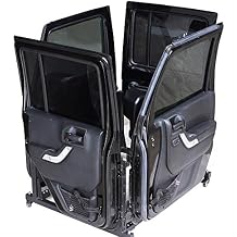 Wrangler Car Door Hanger Storage Rack Removable Cart Door Bracket Sliding Bracket Compatible with 1987-2025 Jeep Wrangler TJ YJ JK JL JLU and Compatible with Jeep Gladiator JT