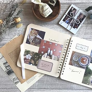 手作りアルバム スクラップブック スクエア 30枚 デコ おしゃれ 大人 かわいい 可愛い 手作りアルバム スクラップブッキング 結婚祝い ウエディング 誕生日 記念 送別品 色紙 父の日 ホワイト スクラップブック 文房具 オフィス用品 Amazon