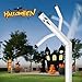 Mkevi 20ft White Ghost Sky Air Puppet Dancer Inflatable Arm Flailing Tube Man Attachment - Wacky Wavy Wind Flying Dancing Man for DIY Stand Out Halloween Advertising