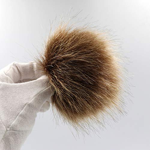 Kingbabe Winter Women Faux Fur Pompom Cuff Beanies Hats Knit Slouchy Ski Skull Camo Baggy Caps Girls Warm Hat #TOP5