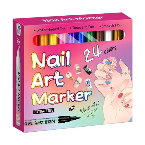 Stylo marqueur à ongles à pointe fine pour des détails de nail art parfaits