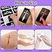 Ponhey Temporary Tattoo Markers for Skin, 24 Body Markers+67 Large Tattoo Stencils,Dual-End Tattoo Pens,Fine Lines with Cosmetic-Grade,Flexible, Skin-Safe Face Paint Kit for Teenage Adults