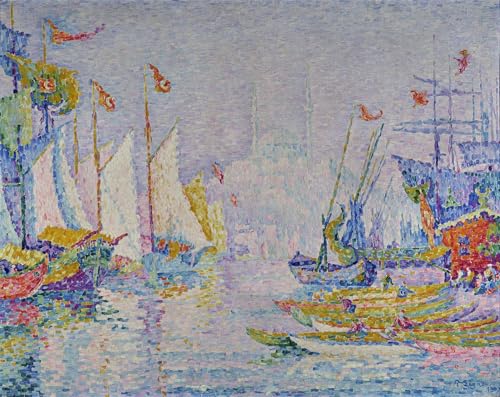 Lienzo de Paul Signac il mattino del corno d'oro: pintura decorativa de 60x90cm