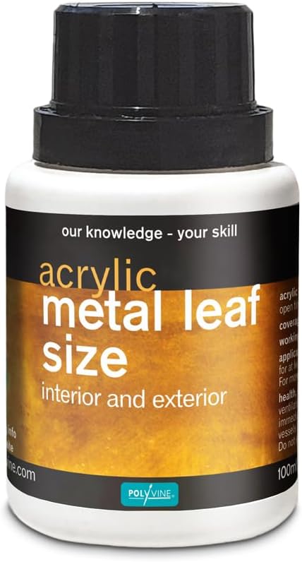 ポリバインメタルリーフサイズ100mlゴールド&メタルアクリル接着剤。
