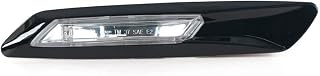 OGJFD Giro Indicadoras Luz para Serie 5 F10 F11 2010-2017, Accesorios De Intermitentes, Luz De Posición Delantera, Color Negro Brillante, 63137154168 Luces Giro Indicadoras(Black Right)