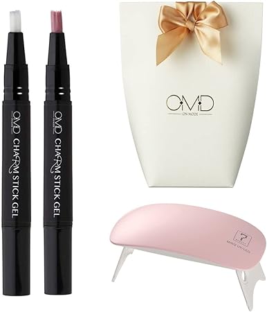 Amazon 剥がせる ジェルネイル ギフト 5点セット Omd チャームスティックジェル 04 ギフトボックス付き ピールオフジェル オールインワン ベースジェル ソークオフ カラー ジェル ペディキュア 国産 日本製 はがせる セルフ ネイル サロン Uv Led ライト ランプ