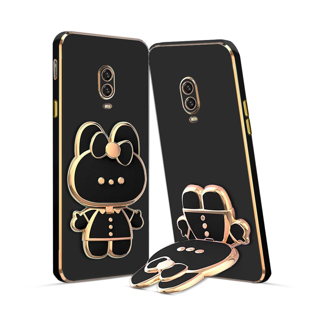 KARWAN®️ 3D Cat Back Case and Cover with Stand Compatible for OnePlus 6T| Stand and Mirror | Camera Protection | Electroplated | Folding Stand - Black (B0CCLD39W5) Amazon Price History, Amazon Price Tracker