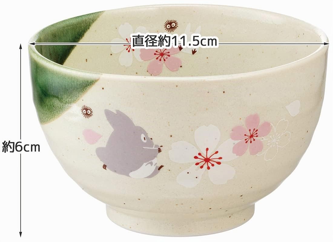 Studio Ghibli - My Neighbor Totoro – Sakura/Cherry Blossom, Skater Traditional Japanese Porcelain Dish Series – Petit bol à riz