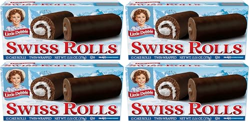 Little Debbie Swiss Rolls, 13 Ounce (Pack of 4)