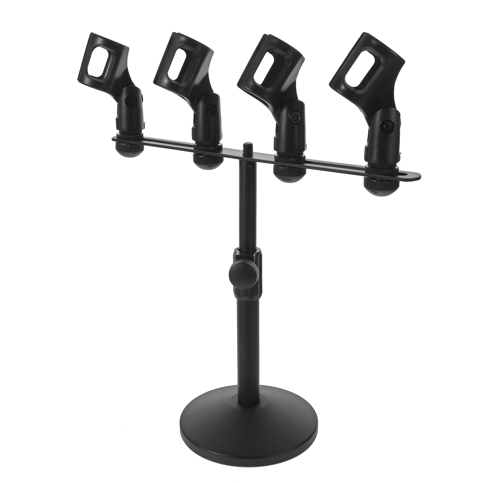 Veemoon Supporto per Microfono da Tavolo a 4 Bracci Portatile, Braccio per Microfono da Studio Compatto per Podcast e Registrazione, per Live Streaming e Postazioni di Lavoro Limitate