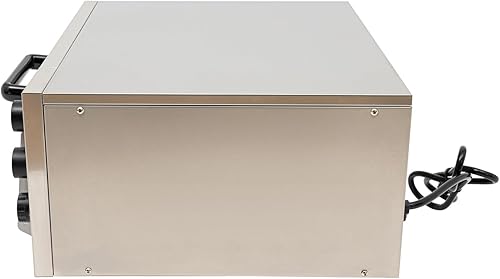 Miniatura 6 de Horno de pizza eléctrico comercial de 16 pulgadas, horno de pizza comercial, cocina de pizza de acero inoxidable para interiores de 1800 W con