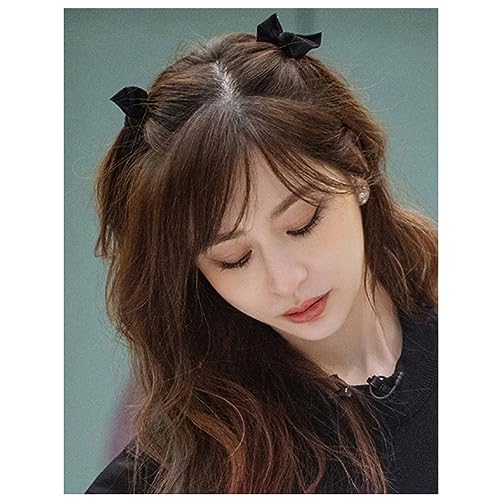Pinzas de pelo negras con moño, pack de 2 piezas miniatura 3