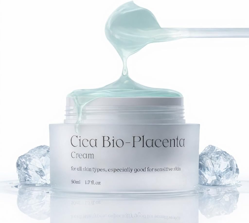 NDP Cica Cream - Gel Face Moisturizer for Sunburn Relief, lightweight Korean Moisturizer for Sensitive Skin, Centella Asiatica, Hydrating, Calming, Soothing (1.7 Fl oz / 50ml)