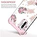 LONTECT for Galaxy Note 10 Plus Case Floral 3 in 1 Heavy Duty Hybrid Sturdy High Impact Shockproof Protective Cover Case for Samsung Galaxy Note 10 Plus/Note 10 Plus 5G, Pineapple/Rose Gold