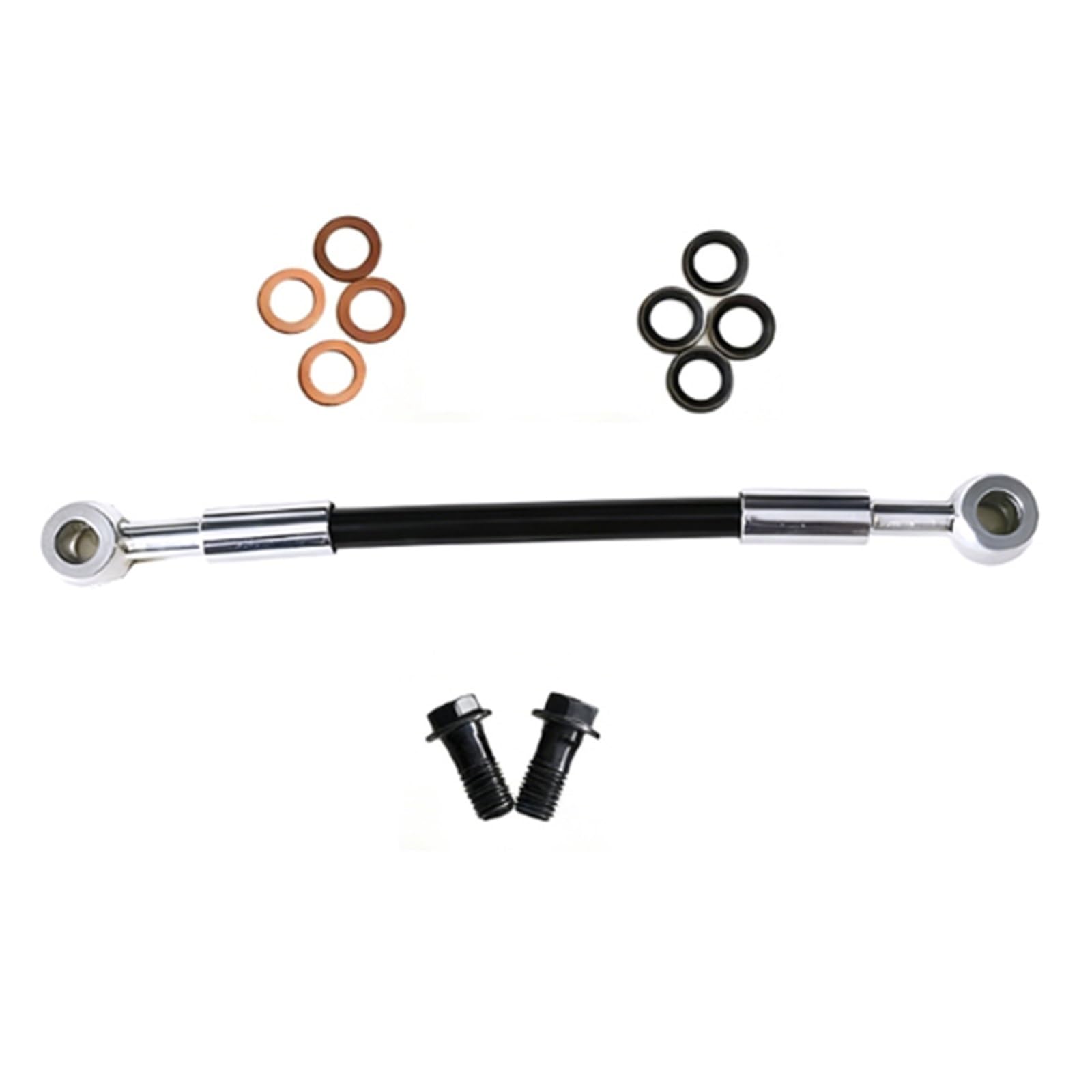 Hydraulic Brake Hose Motorcycle Accessories 0°-0° Steel Throat Brake Line Braided Oil Hose AN3 M8/M10x1.25mm Banjo 30cm-500cm(100cm)