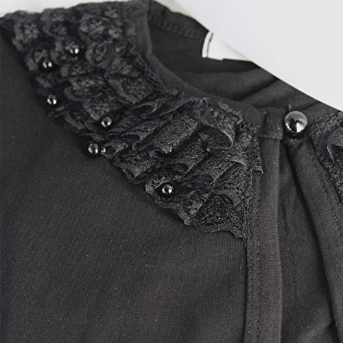 Image of Girl Lace Bolero Cardigan Shrug - Little Girl Long Sleeve Shrug Sweater with Pearls 2-11 Years