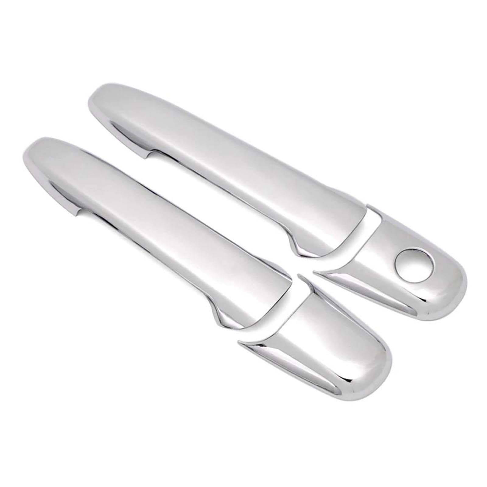 Zapora Style 2 For Ford For Mustang 2005-2011 Car Styling Chrome Decoration Door Handle Covers Trims & Door Bowl Cover(Style 2)