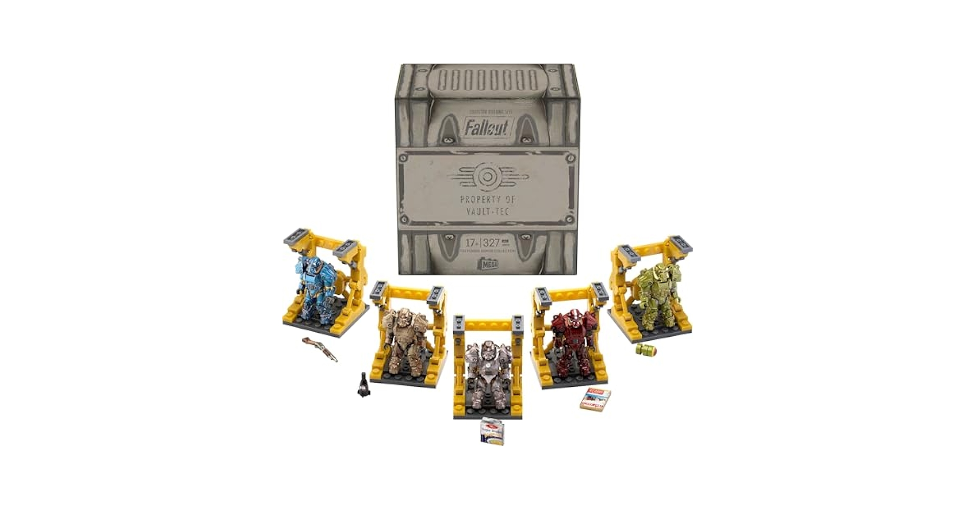メガブロック fallout Power Armor Collection Amazon.com: MEGA Fallout Action Figure Building Toy, T-60