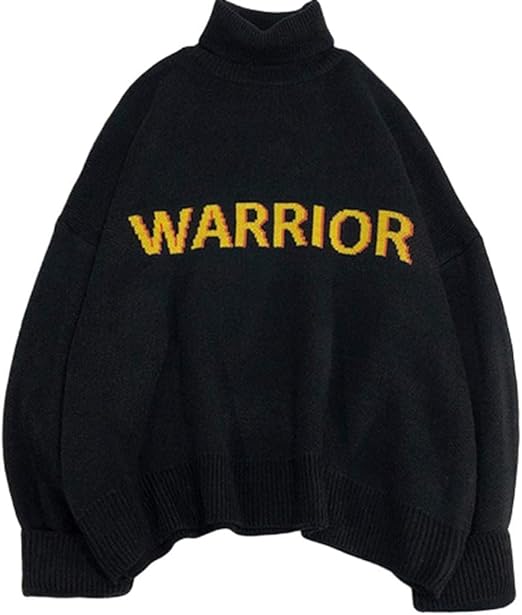 Amazon Beibang バイバン ニット メンズ タートルネック セーター ハイネック ゆったり プルオーバー 厚手 英字ロゴ トップス オシャレ 無地 カットソー ファッション 厚手 ニットセーター 秋 冬 セーター 通販