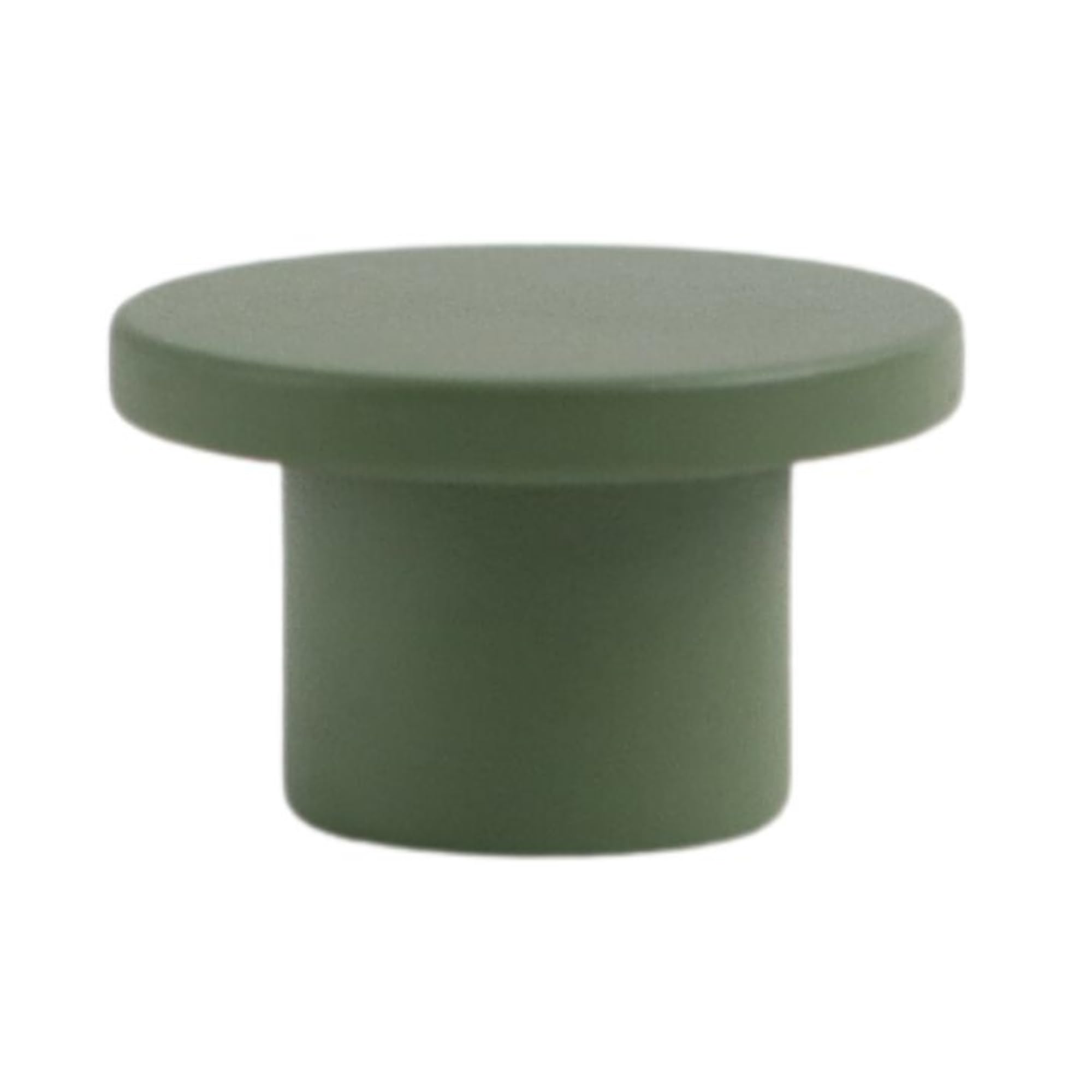 ROUS Hardware Mid Century Modern Cabinet Drawer Pull - 1" x 1", Circle, Matte Finish, Olive Sage (Green) - Minimalist, MCM Decor