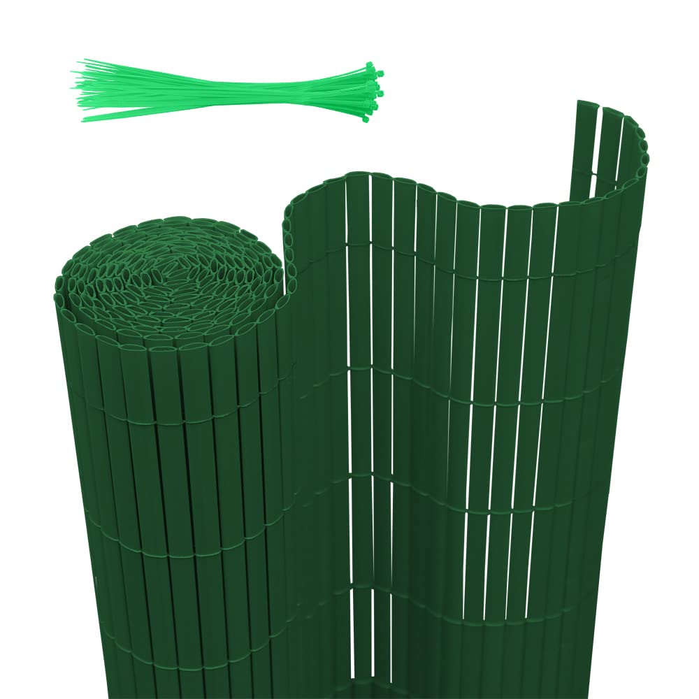 Joparri Pvc-inkijkbeschermingsmat, 90 x 1000 cm, antraciet inkijkbescherming met kabelbinders, inkijkbescherming, balkonbekleding, inkijkbescherming, windscherm, uv-bestendig