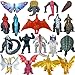 MUKSSE Set of 18 pcs Godzilla vs Kong Toys, Godzilla Action Figures 4 inches Tall, King of The Monsters Shin Ultima Gamera Mecha Ghidorah Skull Crawler Destoroyah Cake Toppers