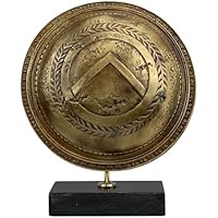 El escudo espartano del rey Leónidas - Arte de metal de bronce