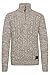 Produktbild !Solid SDPankraz Herren Strickpullover Troyer Grobstrick Pullover mit Zopfstrickmuster Reißverschluss 100% Baumwolle Regular fit, Größe:M, Farbe:Dune (5409)
