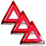 Impulse Innovation Warndreieck-Set WTA-01 Euro Kompakt | 3× ECE R27 Sicherheitsdreieck | Klappbar | Kunststoff-Köcher 435×47×33 mm | PKW LKW Wohnmobil Flotten