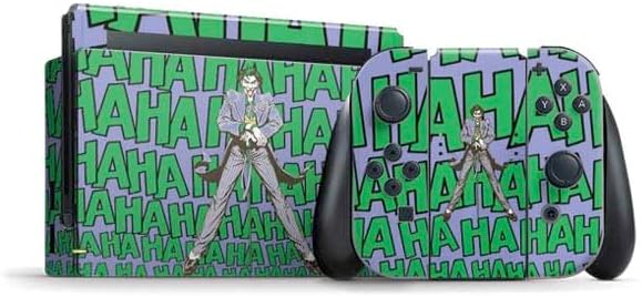 Skinit Decal Gaming Skin Compatible with Nintendo Switch Bundle - Officially Licensed DC Comics The Joker Vintage Pose Pattern Design