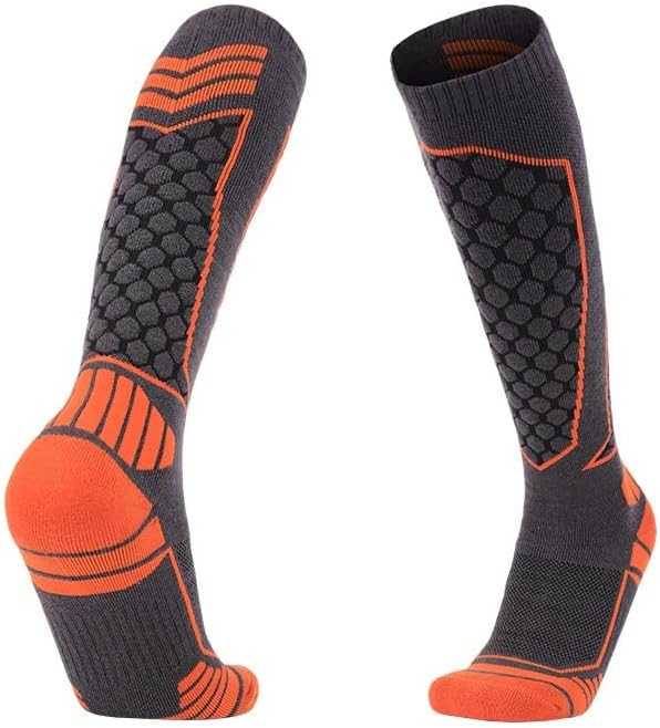 Wool Socks Long Tube Outdoor Skiing Sweat Absorbing for Circulation, Athletic Recovery & Travel
