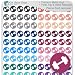 Workout Planner Sticker / 110 Dot Icon Vinyl Stickers (1/3”) / Wellness Exercise Fitness Health Self Care Reminder/Essential Productivity Life Planner/Bujo Bullet Journaling (1 Sheet)