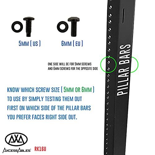 image for AXA AXCESSABLES AxcessAbles RK 16U 19 Inch Cabinet AV Rack Stand with 
