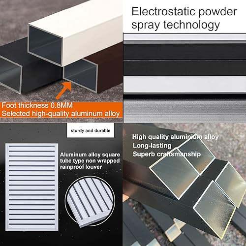 Cubiertas de aluminio resistentes antirrobo para aire acondicionado 7