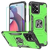 for Moto G Stylus 5g 2023 Case with Screen Protector, 360°Military Grade Rotatable Kickstand (Heavy Duty) Shockproof Protective Cases for Moto G Stylus 5G 2023 (Green)