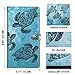 WIRESTER PU Leather Car Registration & Insurance Card Holder, Vehicle Glove Box Organizer, Driver License & Paperwork - Ocean Sea Turtles