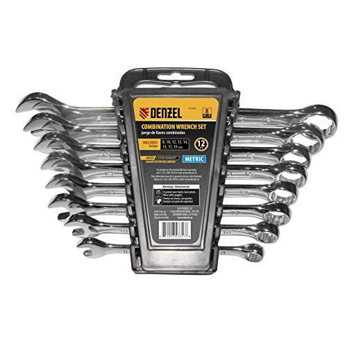 DENZEL 14-Pieces Metric Ratcheting Combination Wrench Set – Durable Hand Tools for Mechanics, Essential Tool Kit