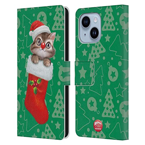 Étui portefeuille en cuir iPhone 14 Plus protection intégrale Animal Club International